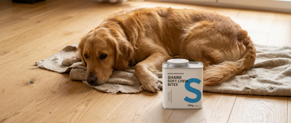 Dog with Supplements